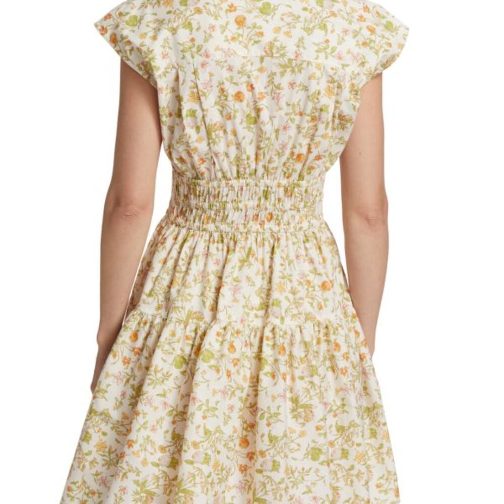 Derek Lam 10 Crosby Tora Floral Fit & flare Dress - Size 12 - Picture 4 of 4
